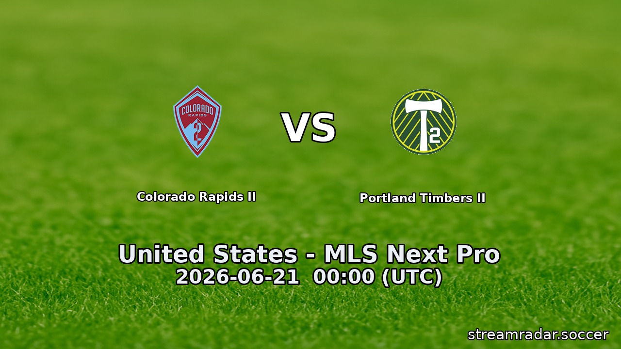 Colorado Rapids II vs Portland Timbers II