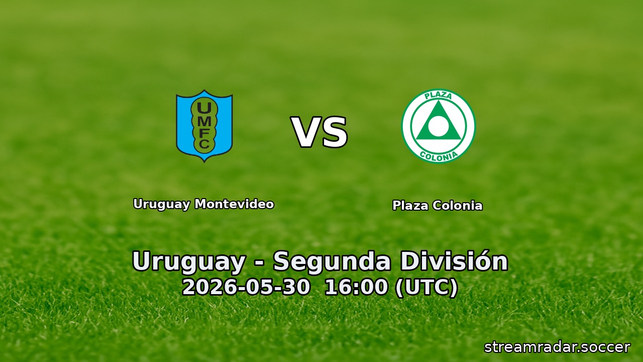 Uruguay Montevideo vs Plaza Colonia