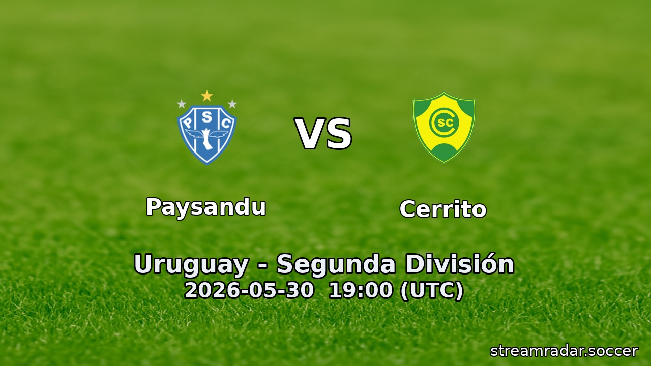 Paysandu vs Cerrito