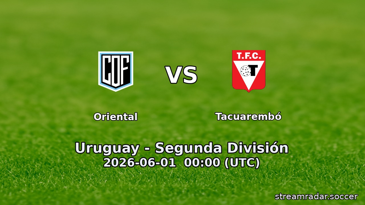 Oriental vs Tacuarembó