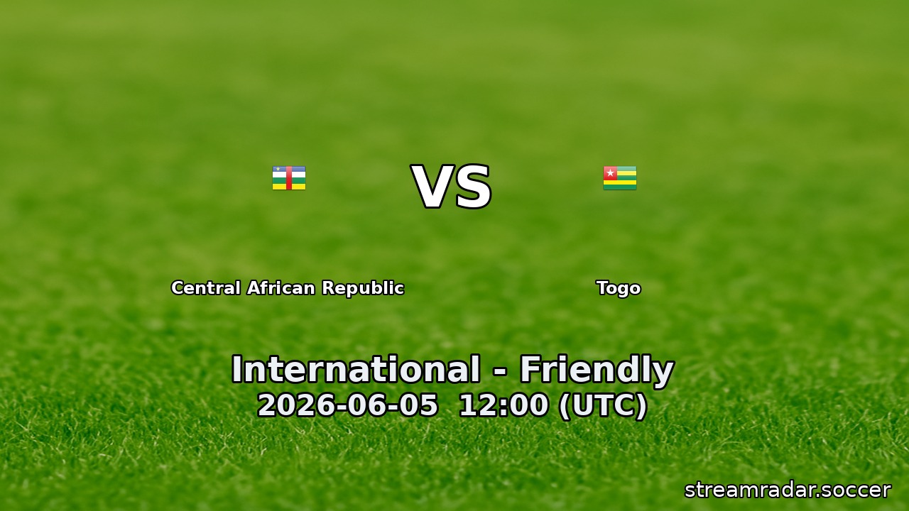 Central African Republic vs Togo