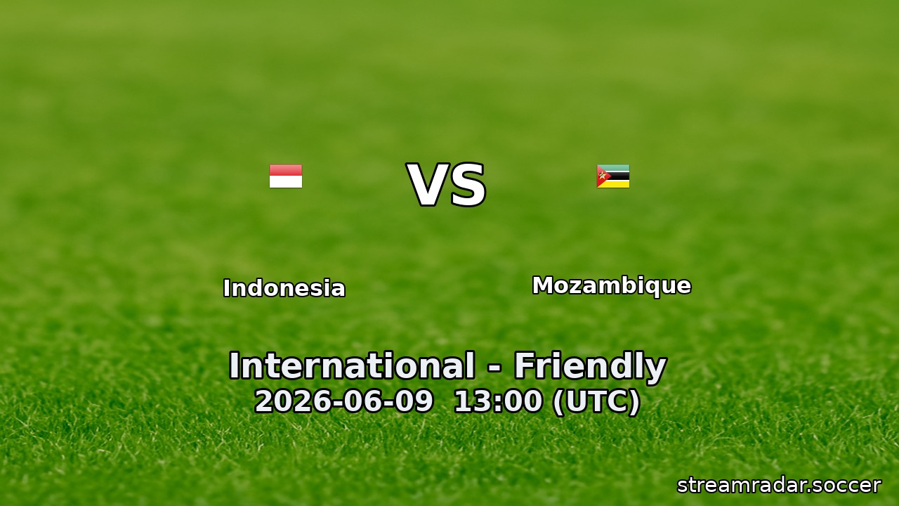 Indonesia vs Mozambique