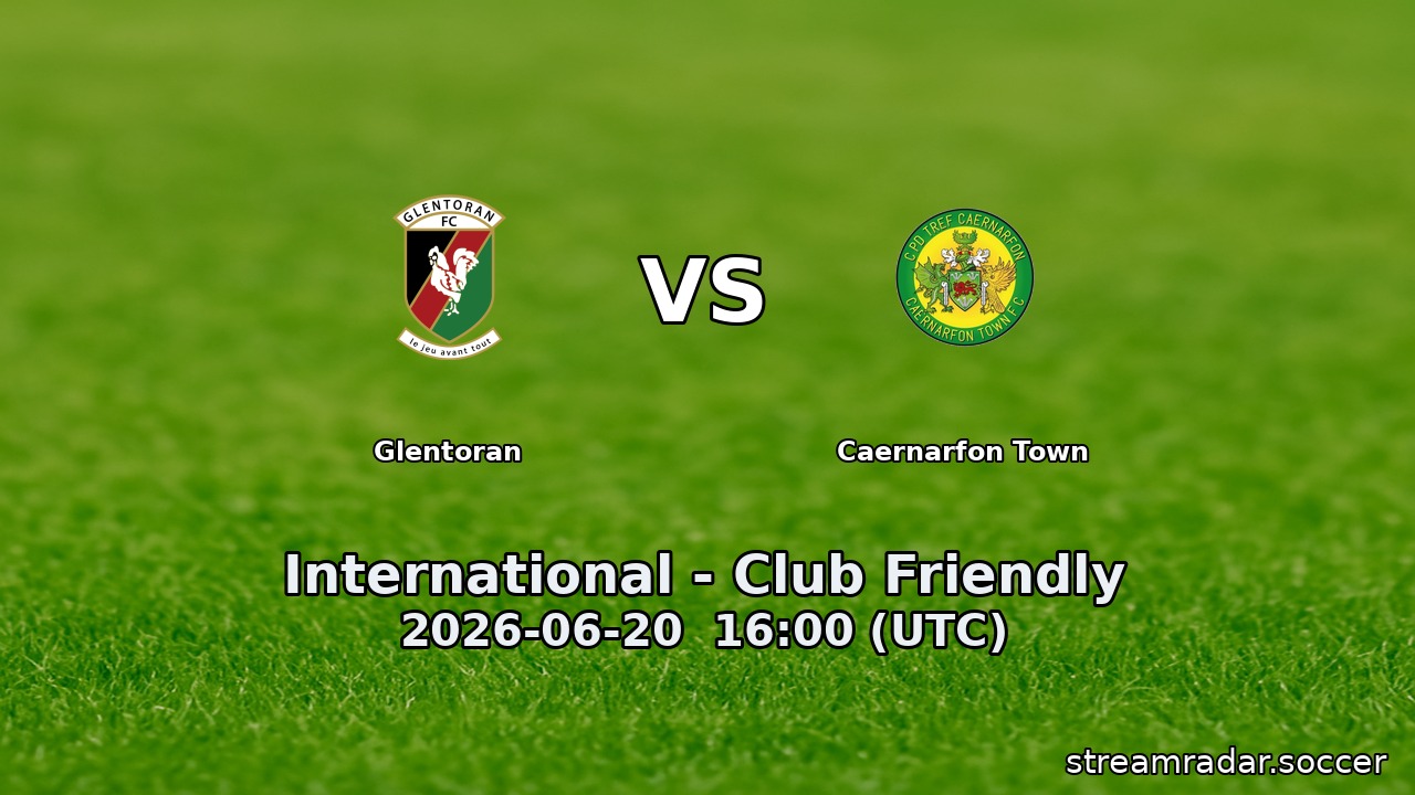 Glentoran vs Caernarfon Town