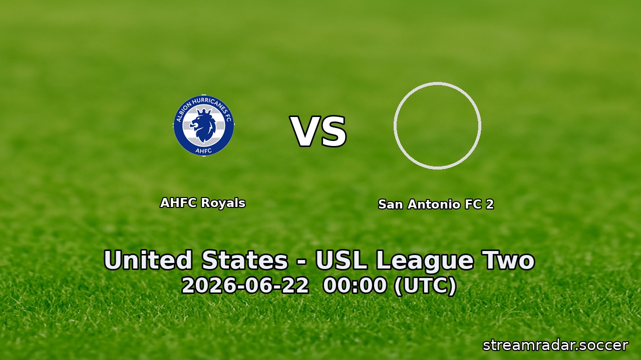 AHFC Royals vs San Antonio FC 2