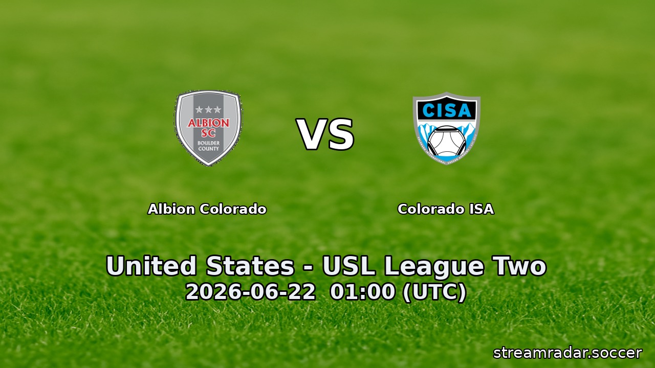 Albion Colorado vs Colorado ISA