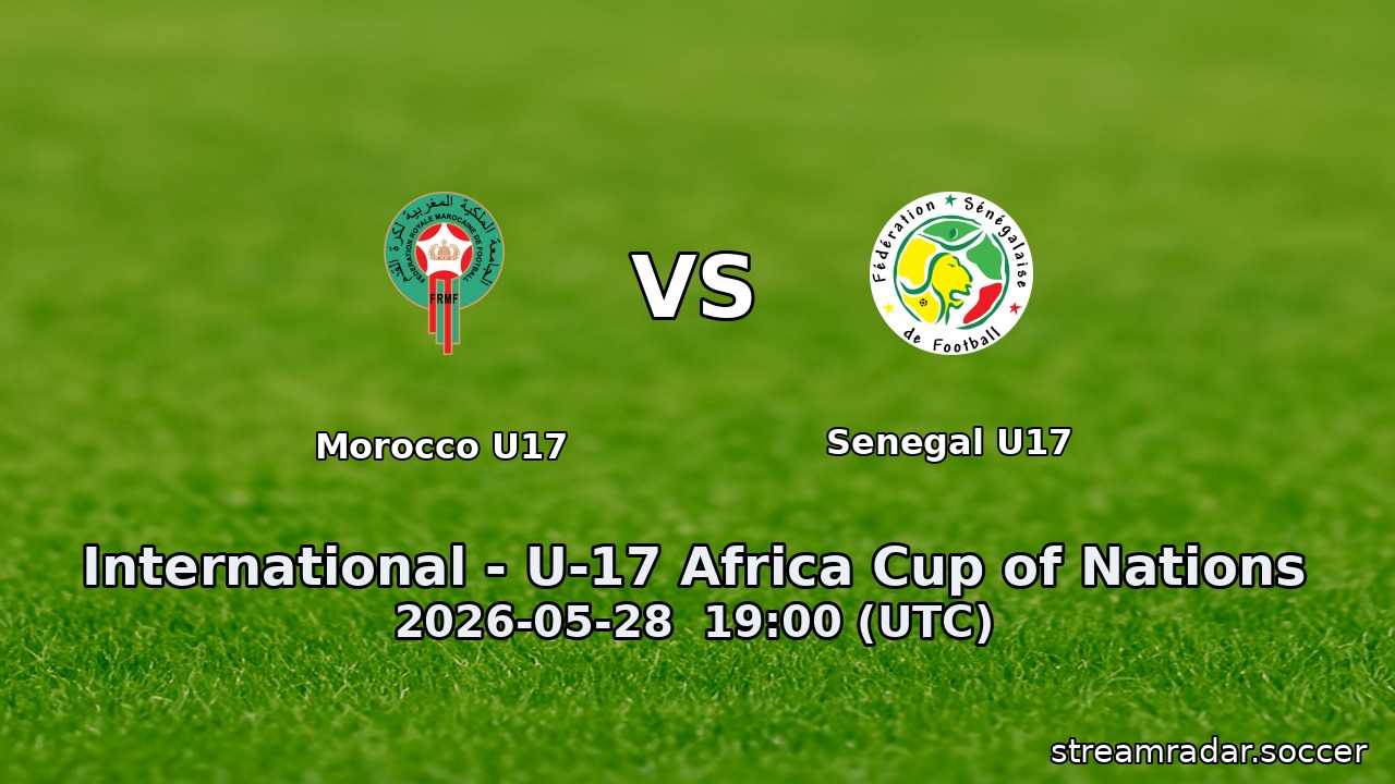 Morocco U17 vs Senegal U17
