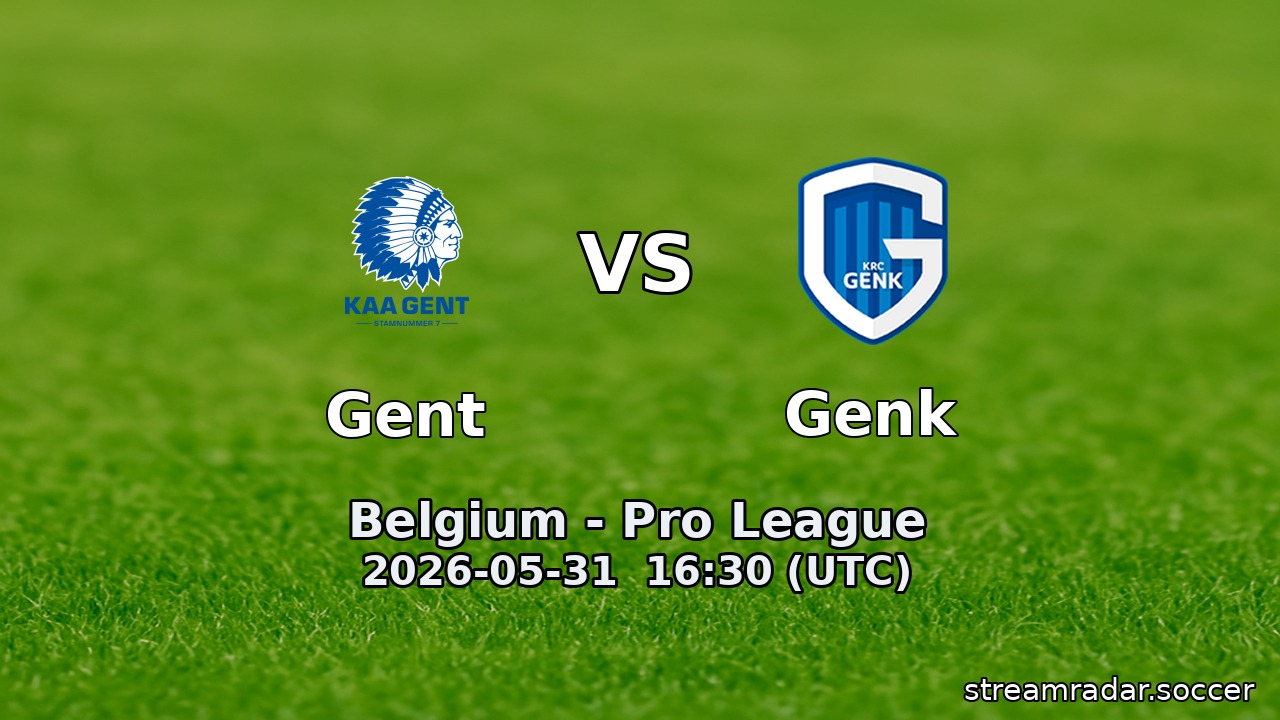 Gent vs Genk