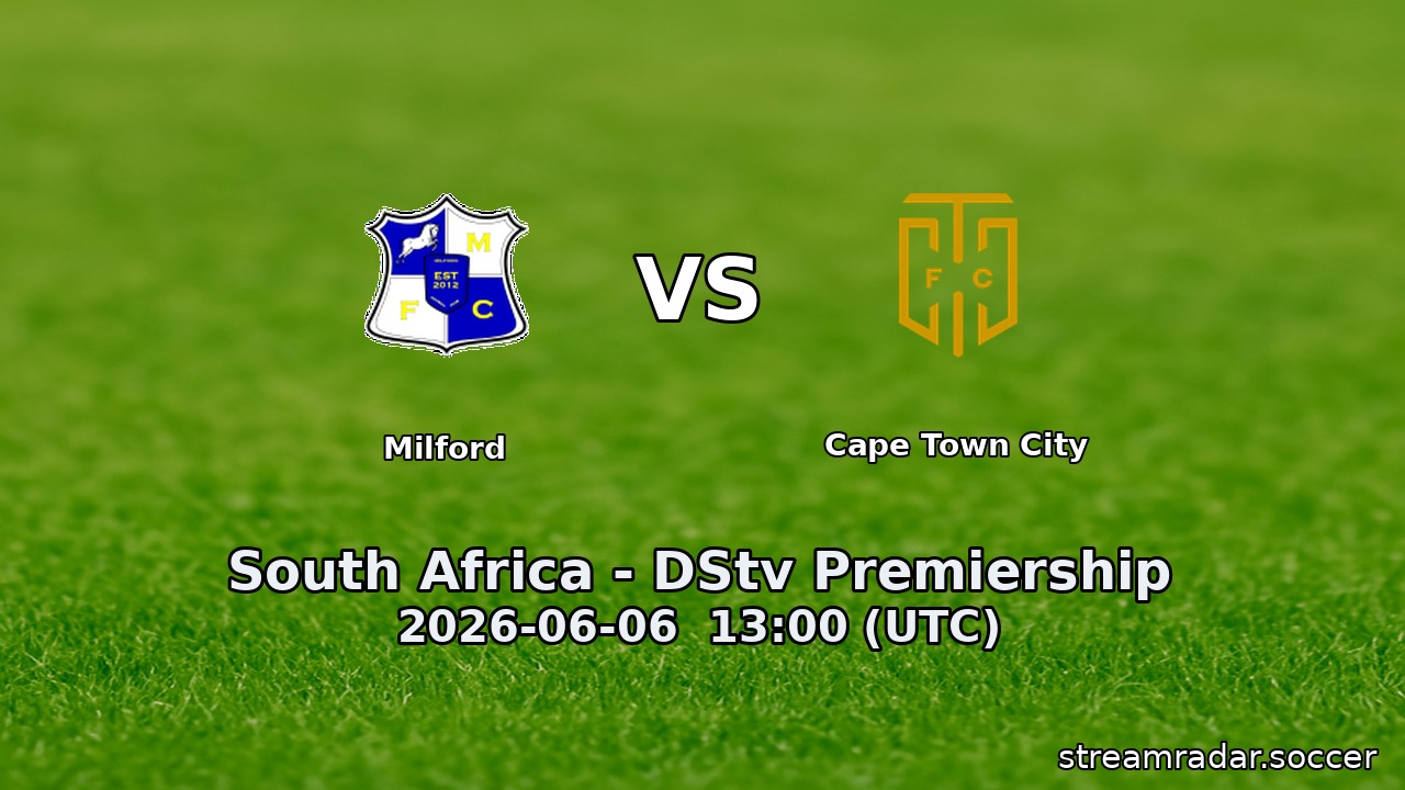 Milford vs Cape Town City