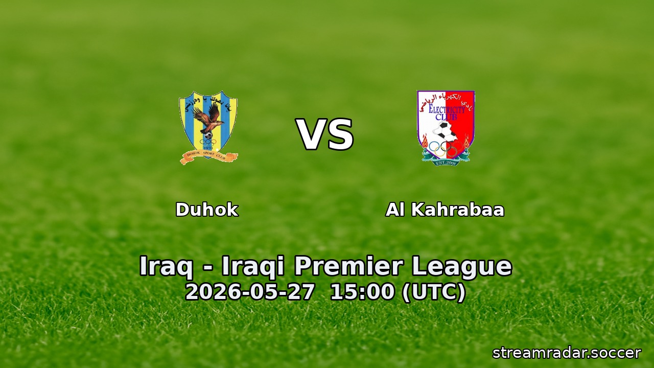 Duhok vs Al Kahrabaa