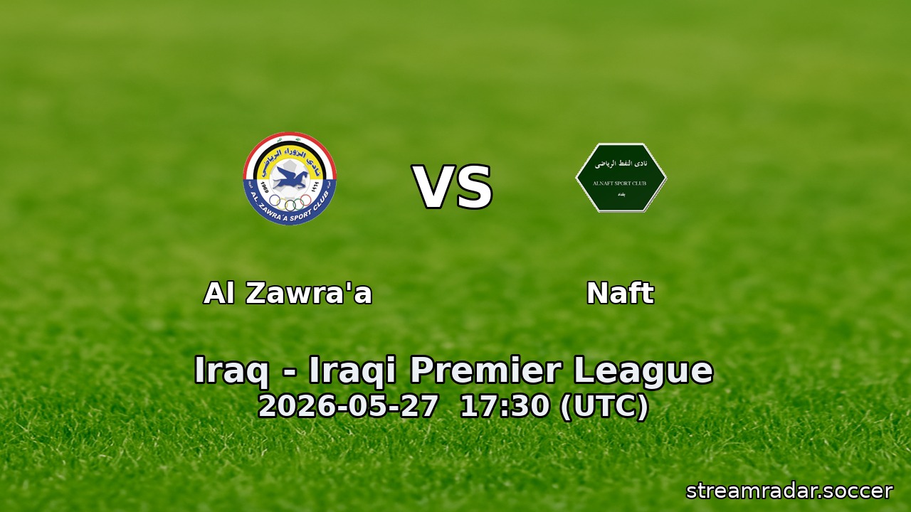 Al Zawra'a vs Naft