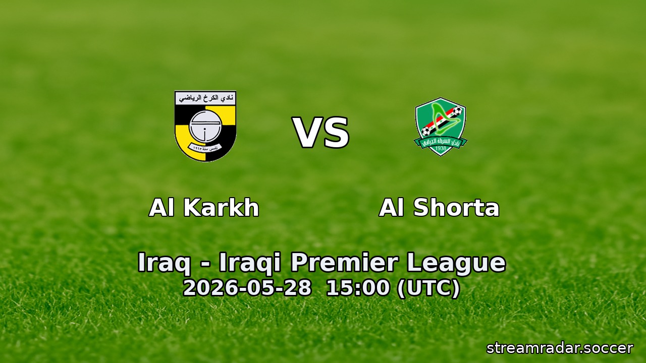 Al Karkh vs Al Shorta