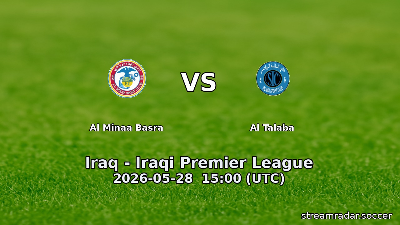 Al Minaa Basra vs Al Talaba