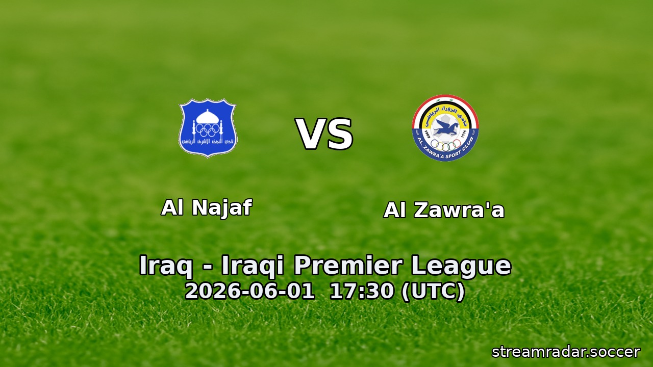 Al Najaf vs Al Zawra'a