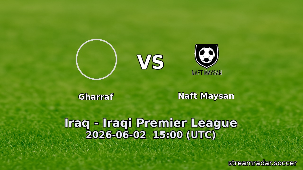 Gharraf vs Naft Maysan