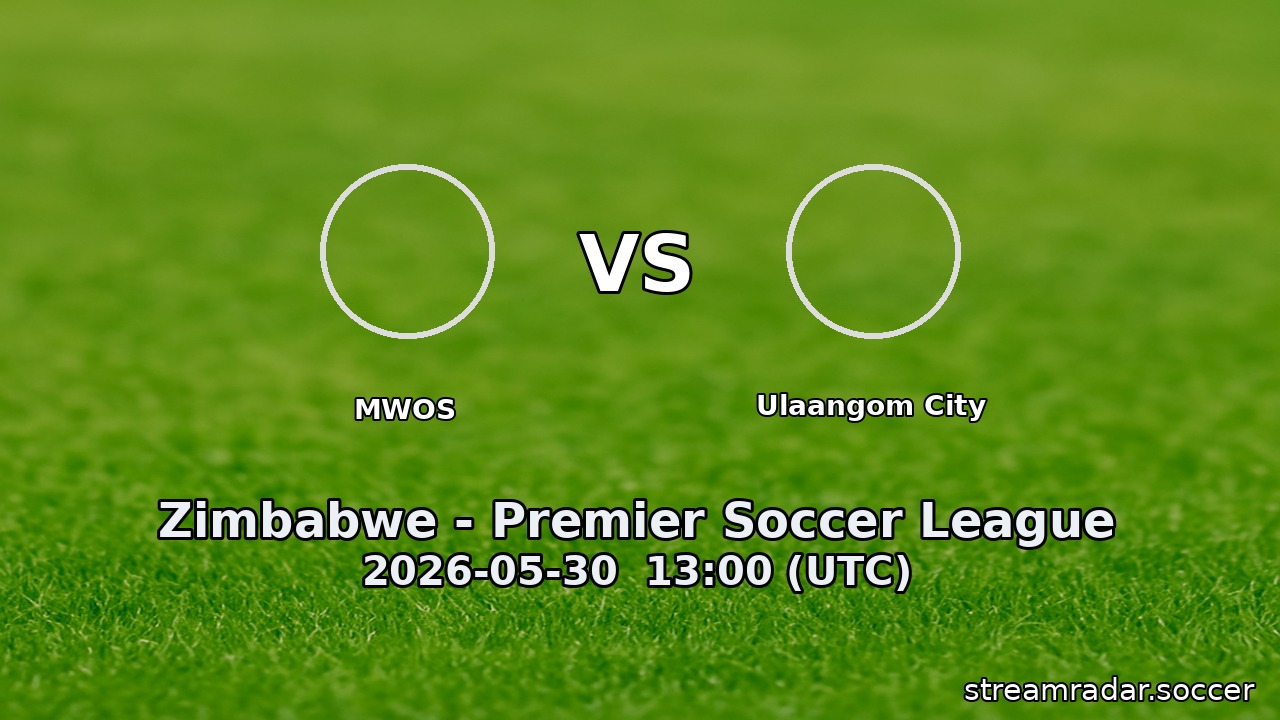 MWOS vs Ulaangom City