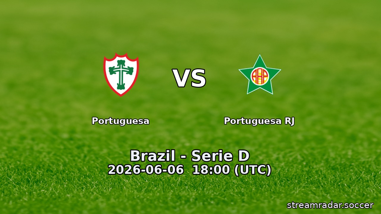 Portuguesa vs Portuguesa RJ