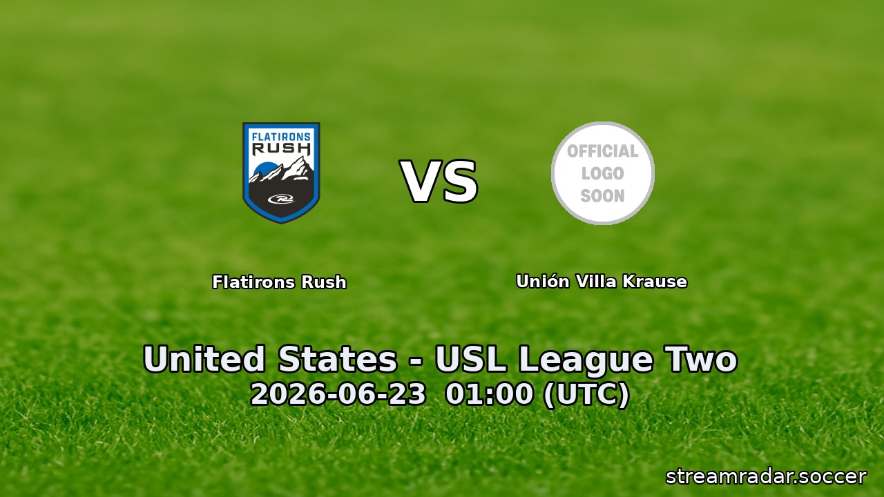 Flatirons Rush vs Unión Villa Krause