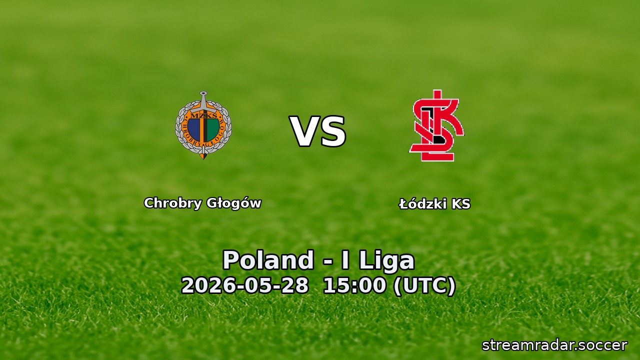 Chrobry Głogów vs Łódzki KS