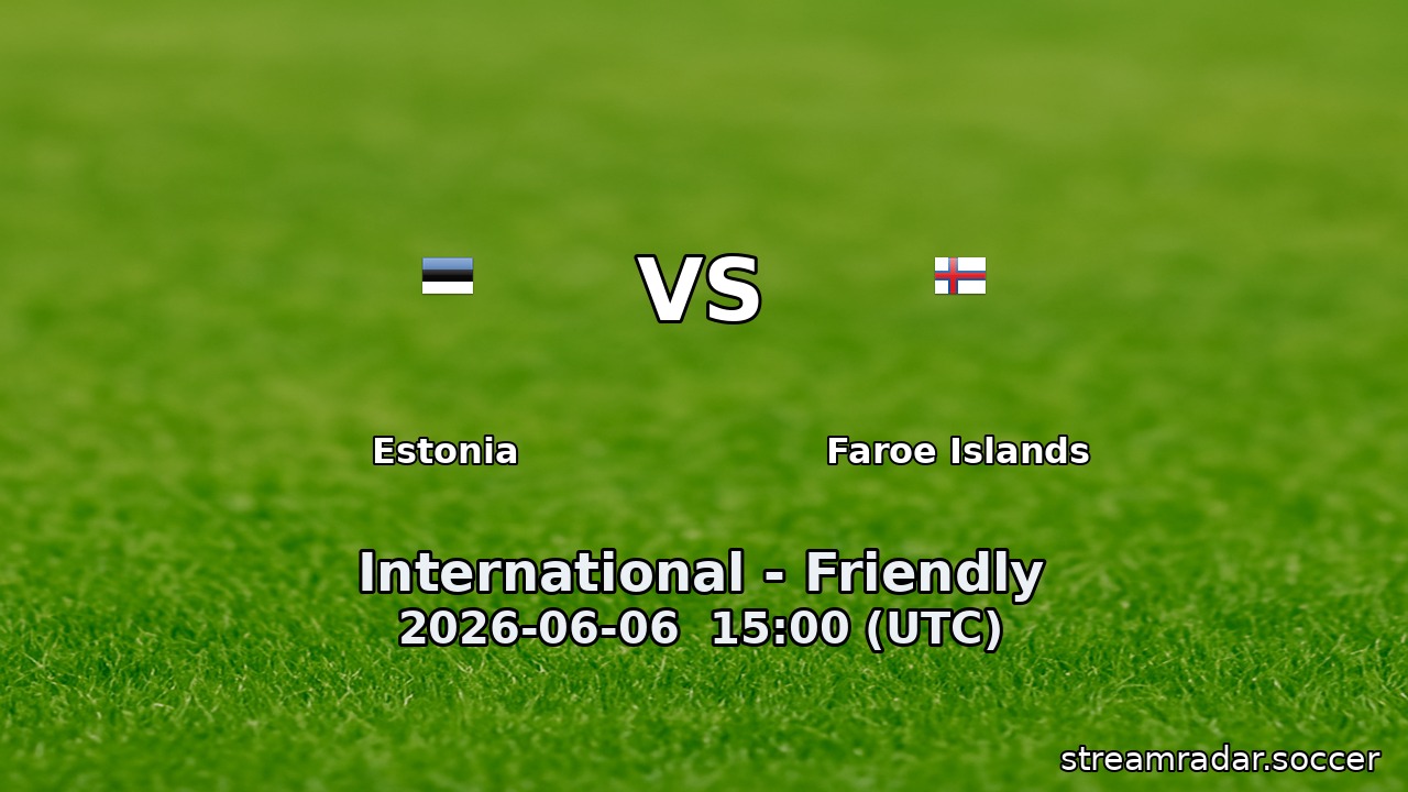 Estonia vs Faroe Islands