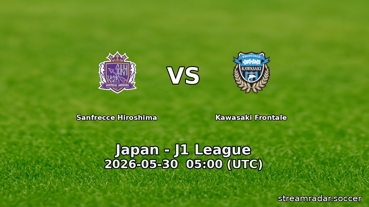 Sanfrecce Hiroshima vs Kawasaki Frontale