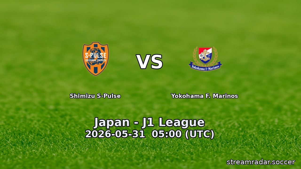 Shimizu S-Pulse vs Yokohama F. Marinos