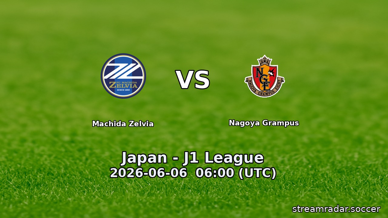 Machida Zelvia vs Nagoya Grampus