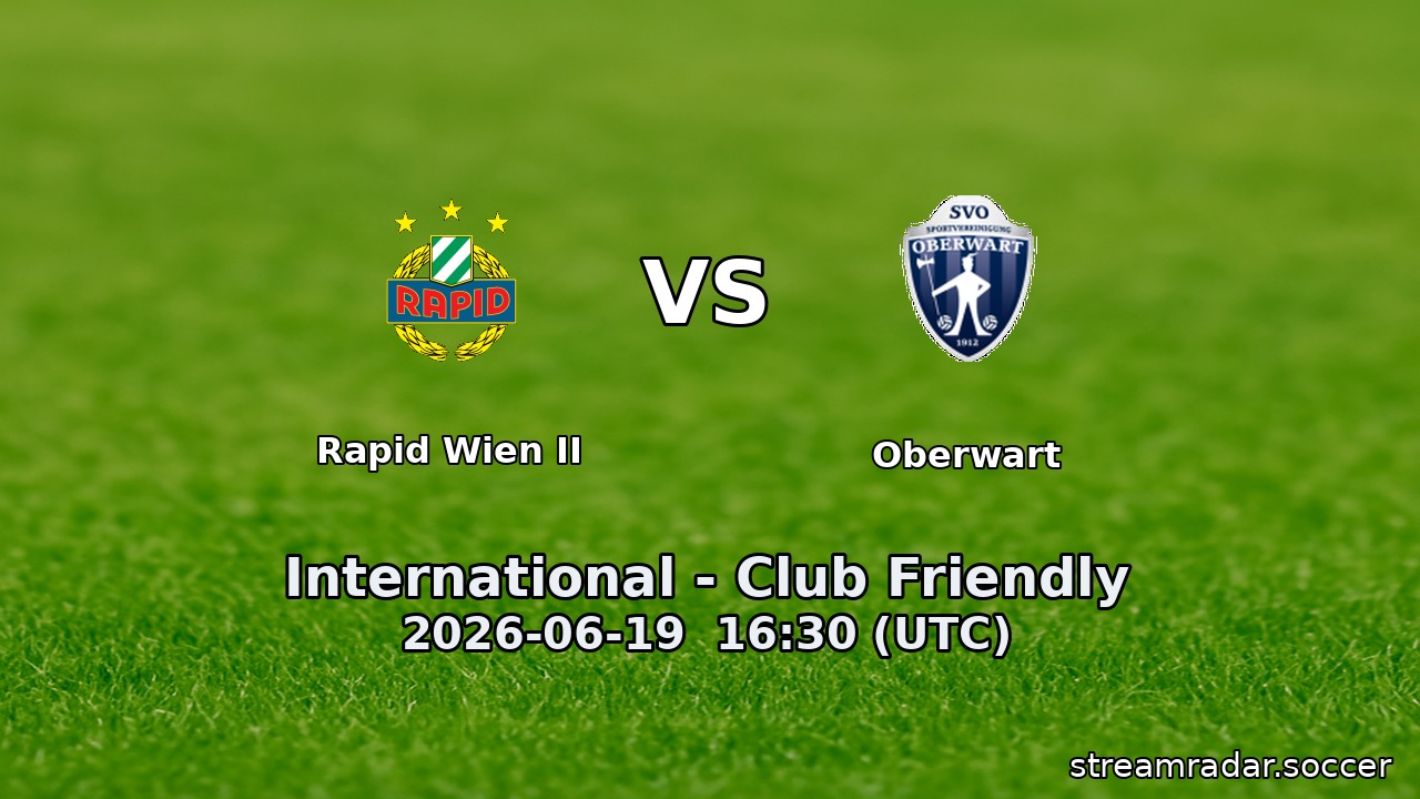 Rapid Wien II vs Oberwart