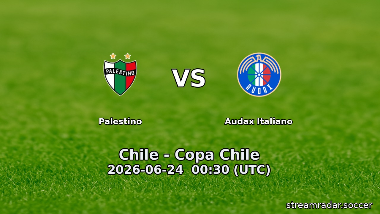 Palestino vs Audax Italiano