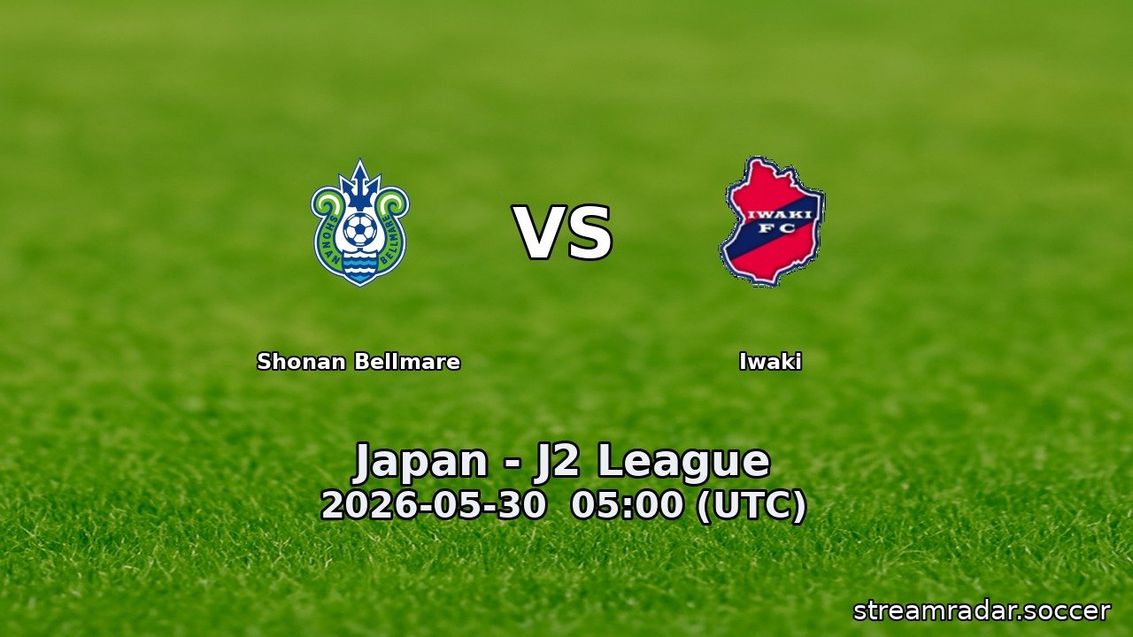 Shonan Bellmare vs Iwaki