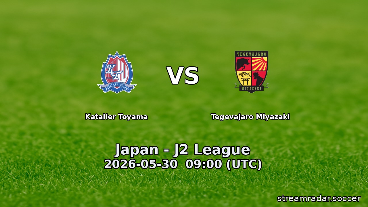 Kataller Toyama vs Tegevajaro Miyazaki