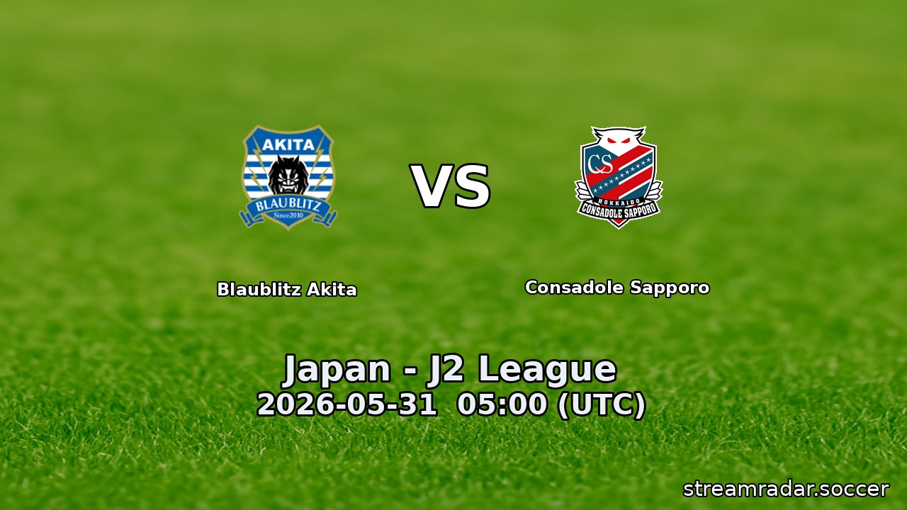 Blaublitz Akita vs Consadole Sapporo