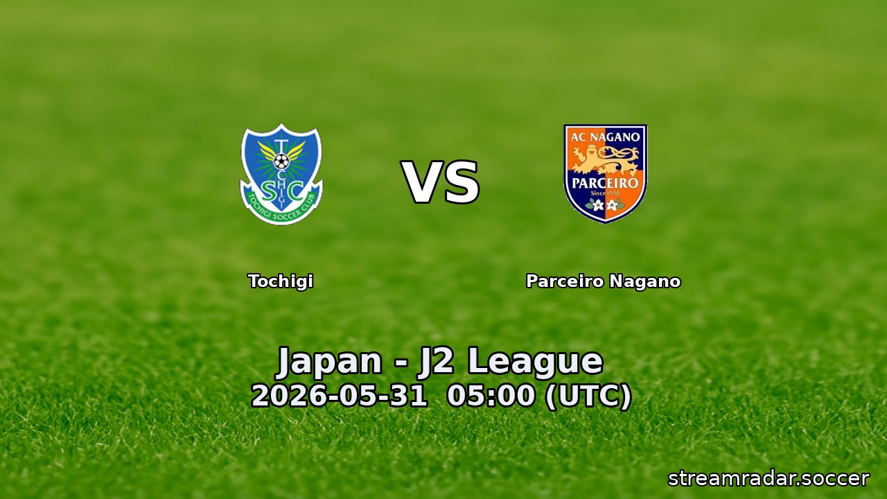 Tochigi vs Parceiro Nagano