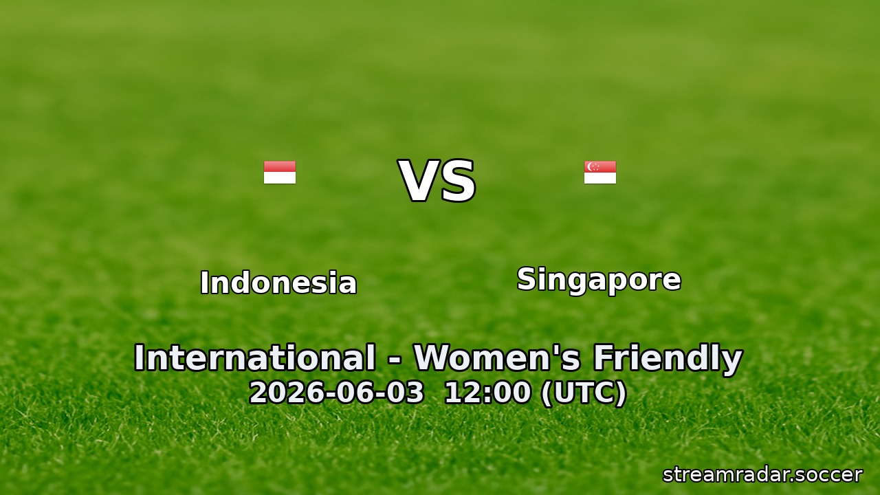 Indonesia vs Singapore