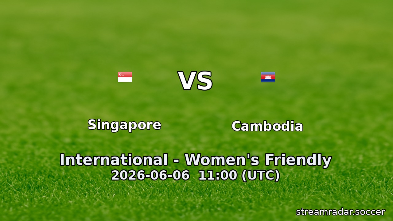 Singapore vs Cambodia