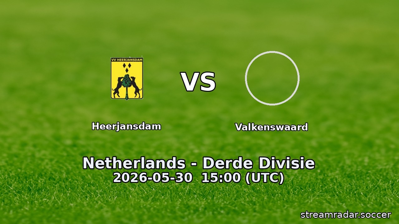 Heerjansdam vs Valkenswaard
