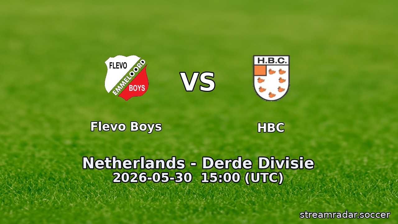 Flevo Boys vs HBC