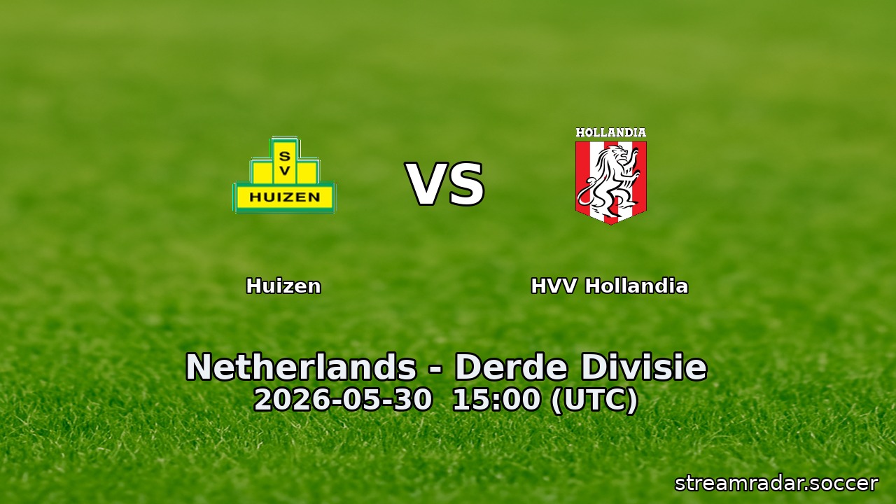 Huizen vs HVV Hollandia