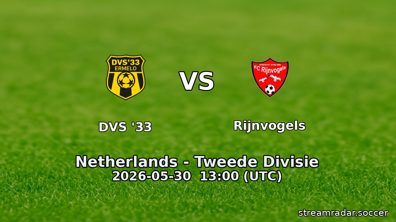 DVS '33 vs Rijnvogels