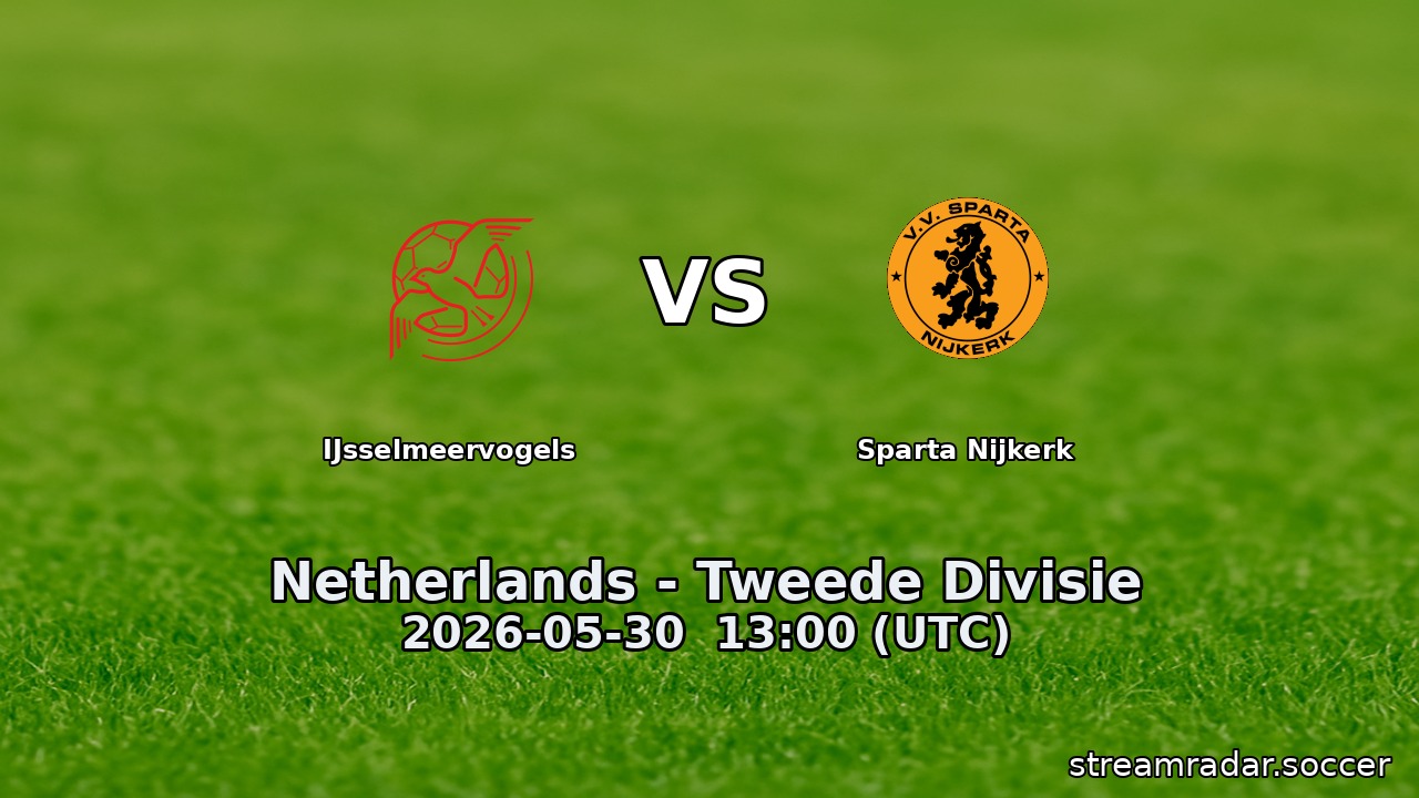 IJsselmeervogels vs Sparta Nijkerk