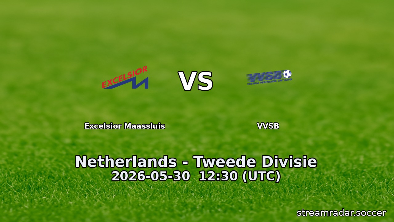 Excelsior Maassluis vs VVSB