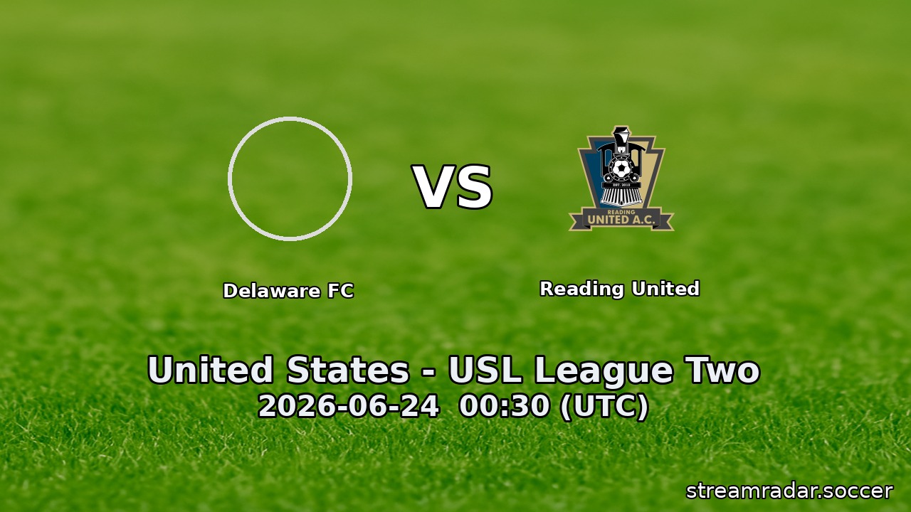 Delaware FC vs Reading United