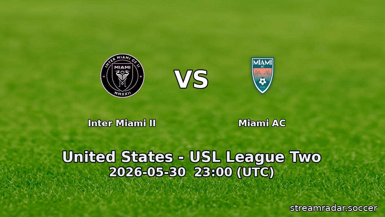 Inter Miami II vs Miami AC