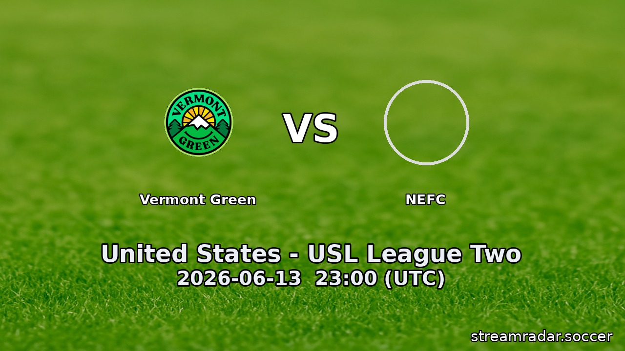 Vermont Green vs NEFC