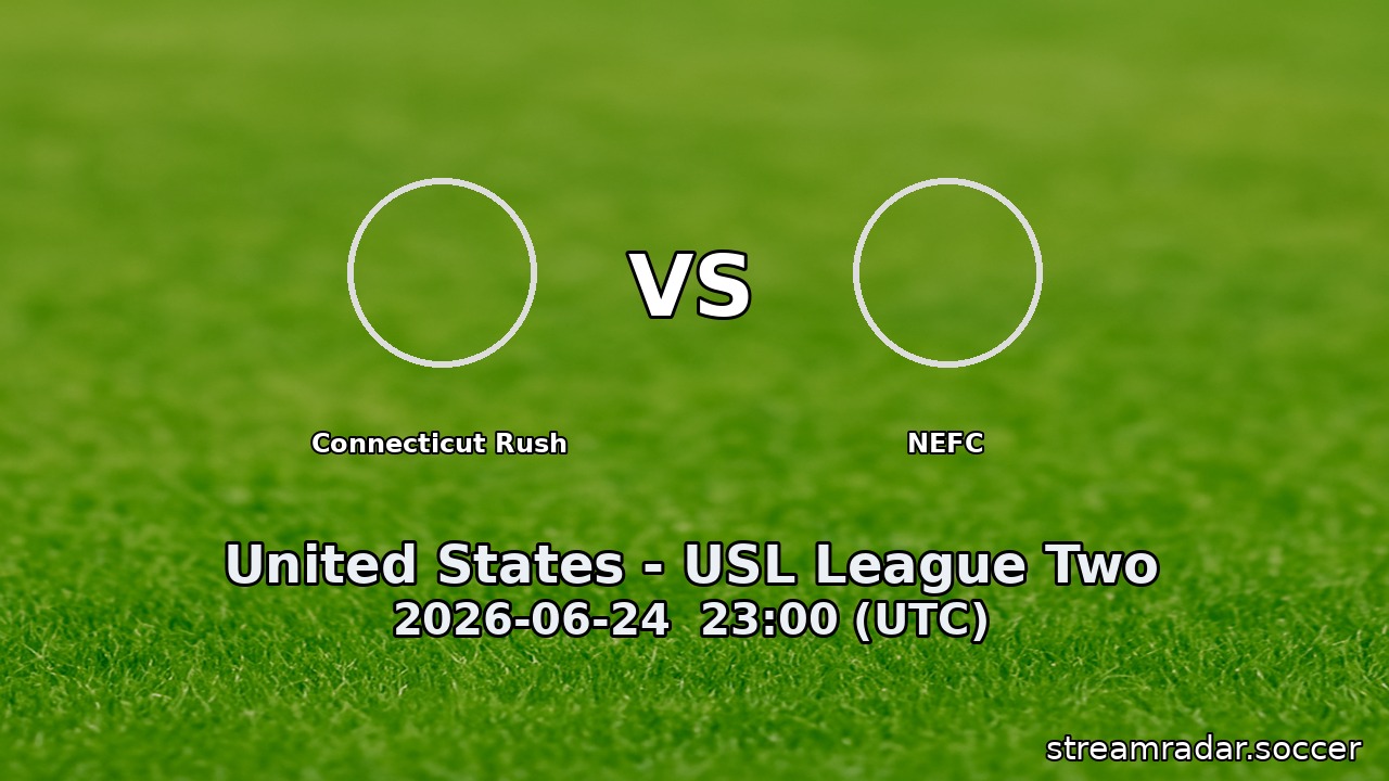 Connecticut Rush vs NEFC