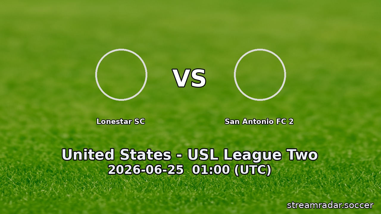 Lonestar SC vs San Antonio FC 2