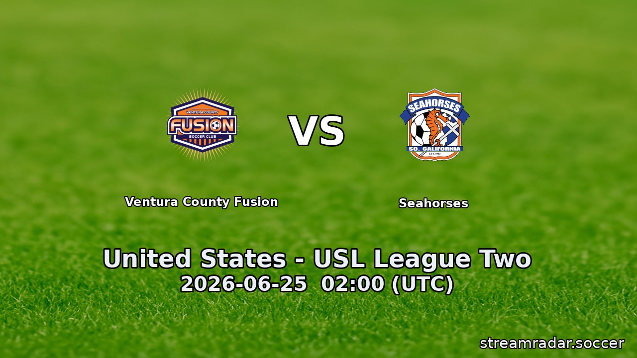 Ventura County Fusion vs Seahorses