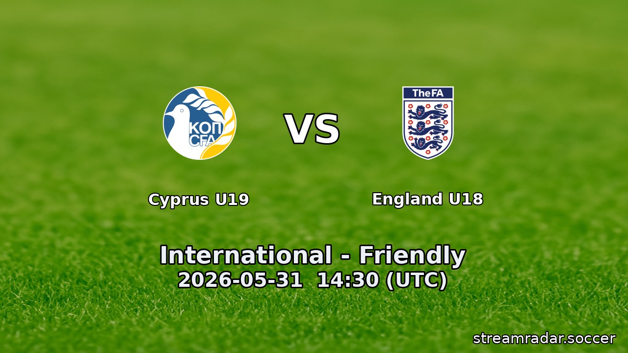 Cyprus U19 vs England U18