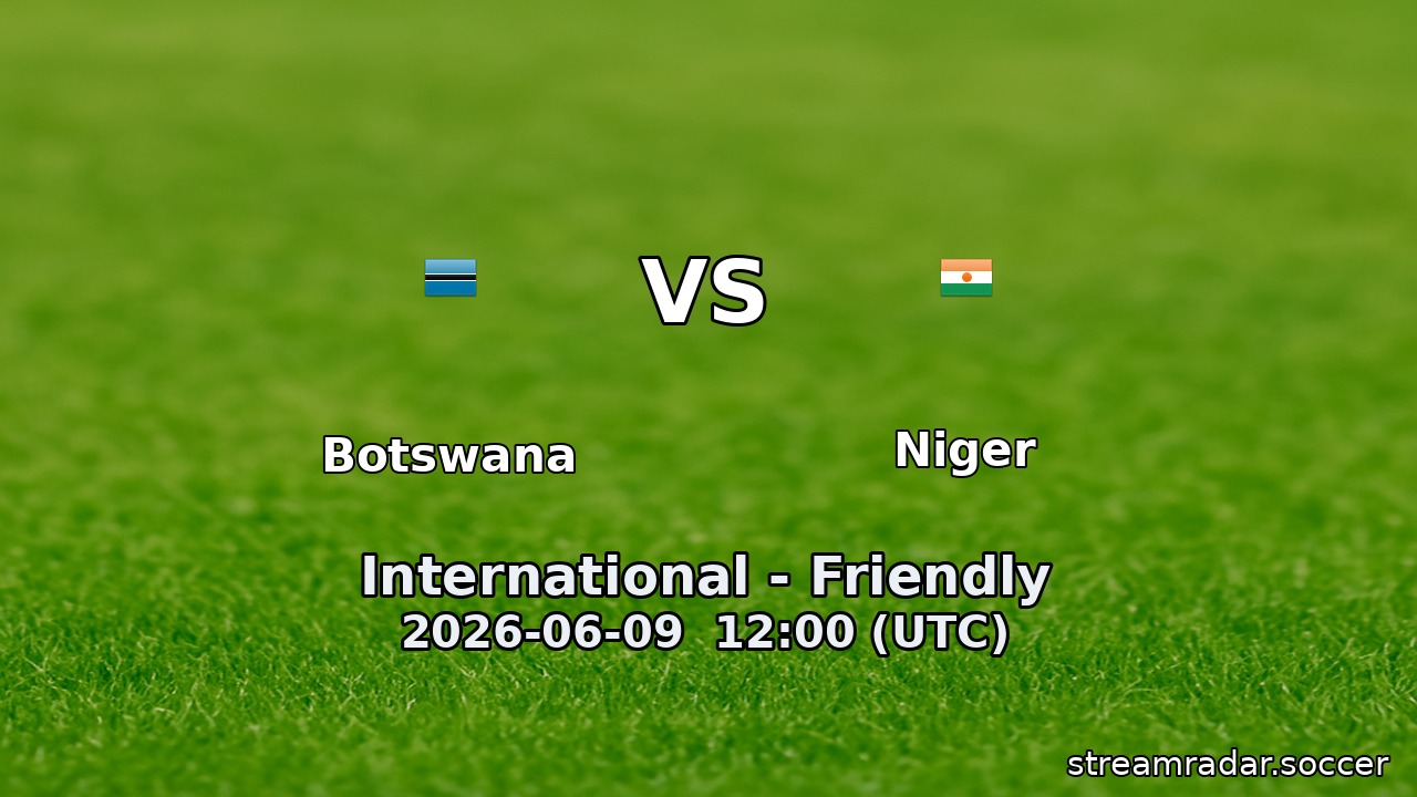 Botswana vs Niger