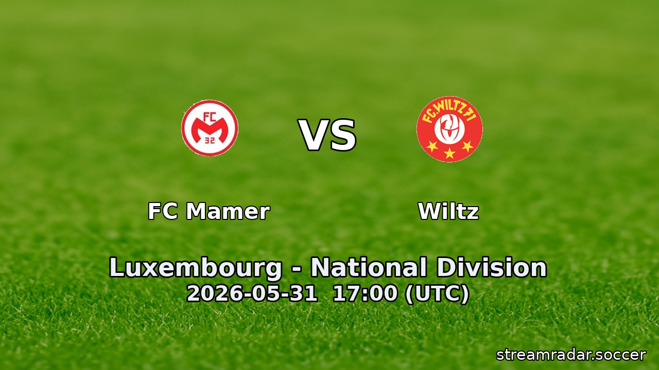 FC Mamer vs Wiltz