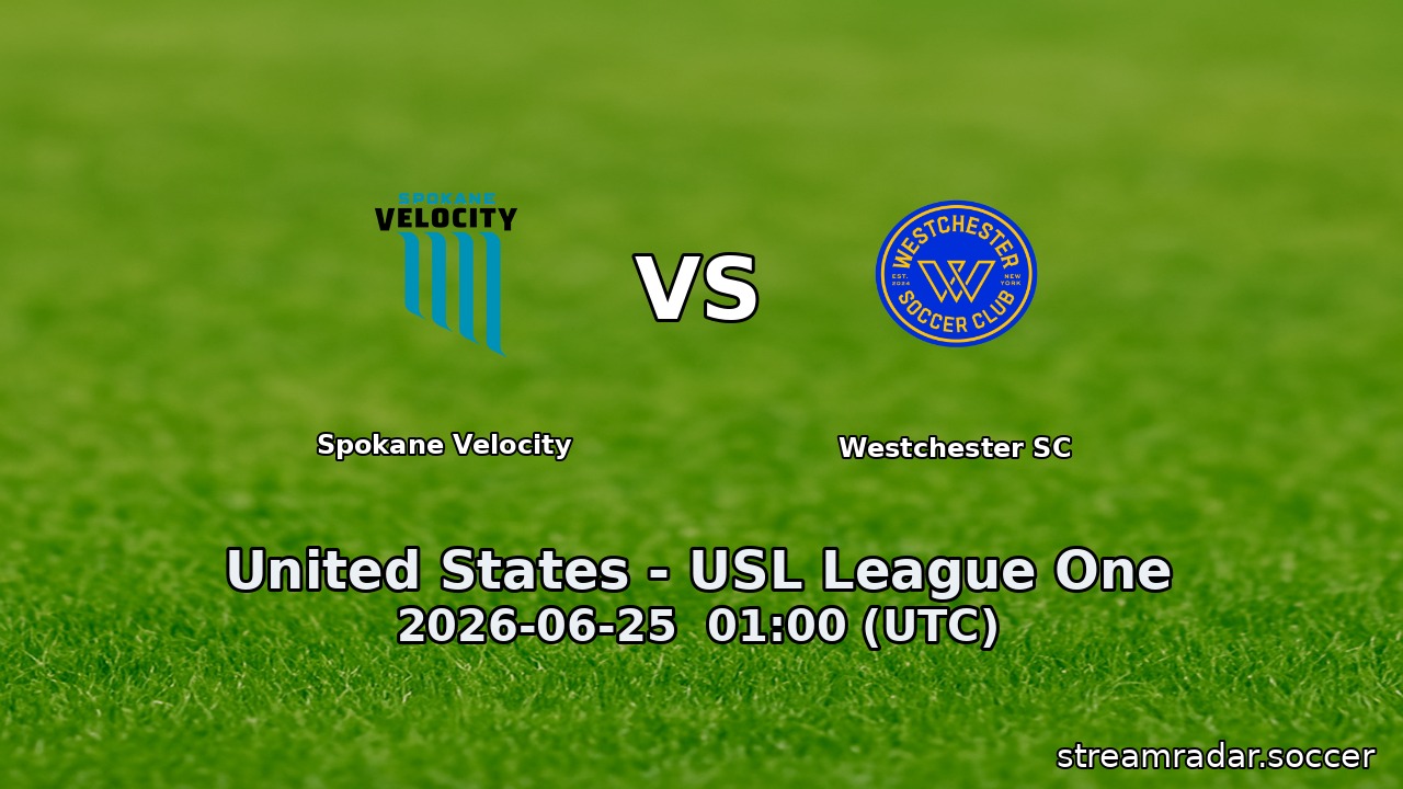 Spokane Velocity vs Westchester SC
